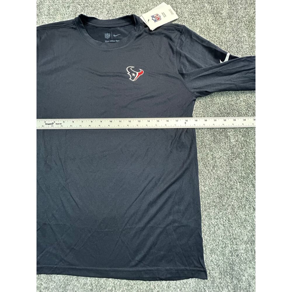 Nike Houston Texans NFL Dri-FIT Long Sleeve Shirt Men's Medium NWT Navy - Picture 9 of 9